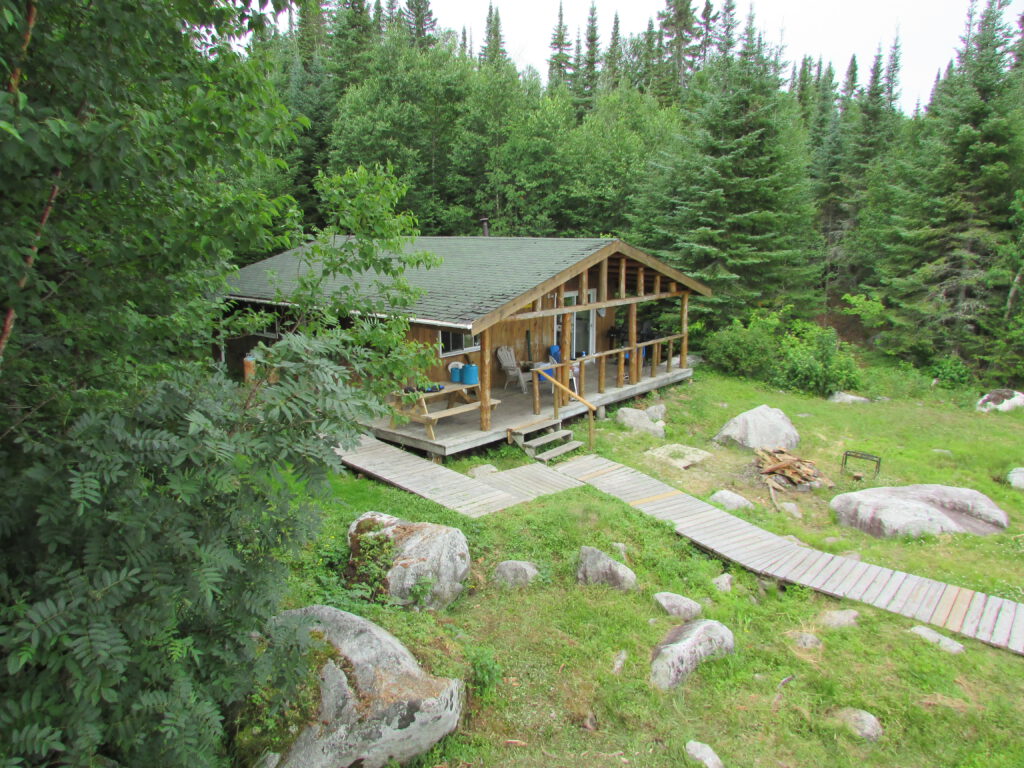 A photo of the cabin at Duffy Camp.