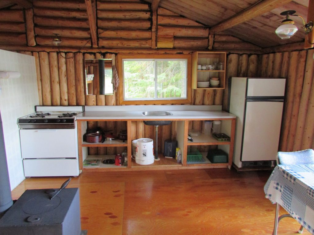 Inside the cabin of Upper Pichogan camp.